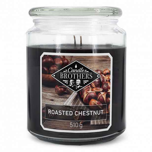 VONNÁ SVÍČKA Vícebarevná Roasted Chestnut ve skle 100 h