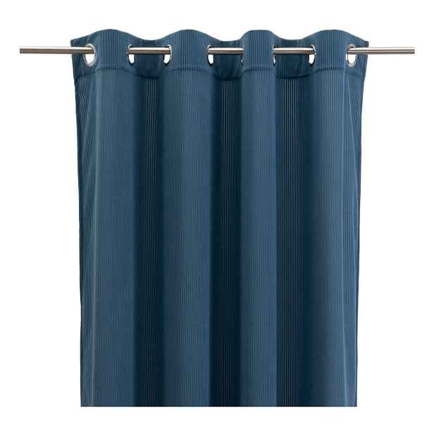 Modrý manšestrový závěs 140x260 cm Merely – Casa Selección