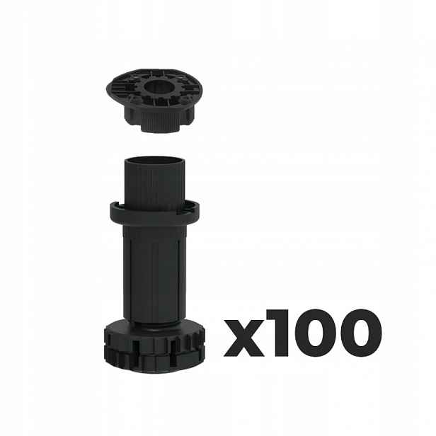 Nastavitelná noha Camar Smile "80" (75–100 mm), 300 kg s patkou 100 ks Avanti
