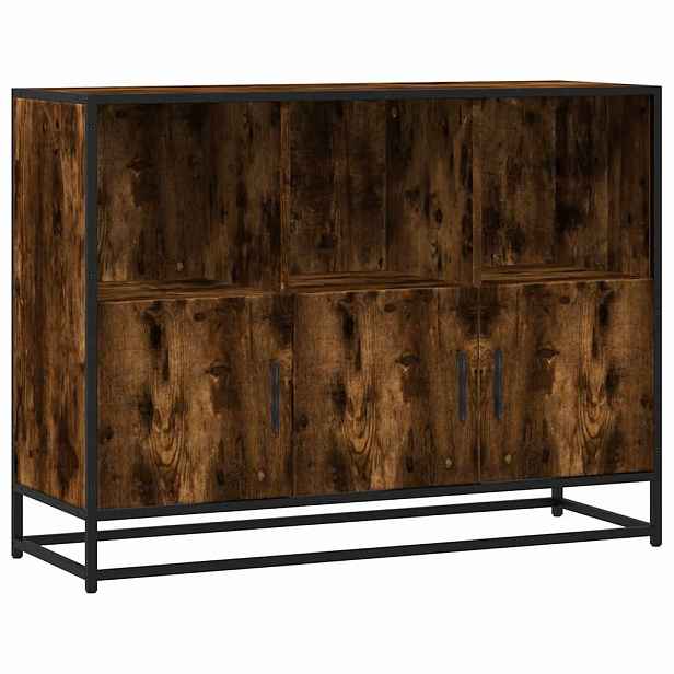 vidaXL Příborník kouřový dub 100x35x76 cm kompozitní dřevo