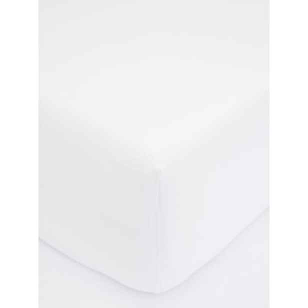 MKLuzkoviny.cz Jersey prostěradlo Classic 120 x 200 cm – bílá