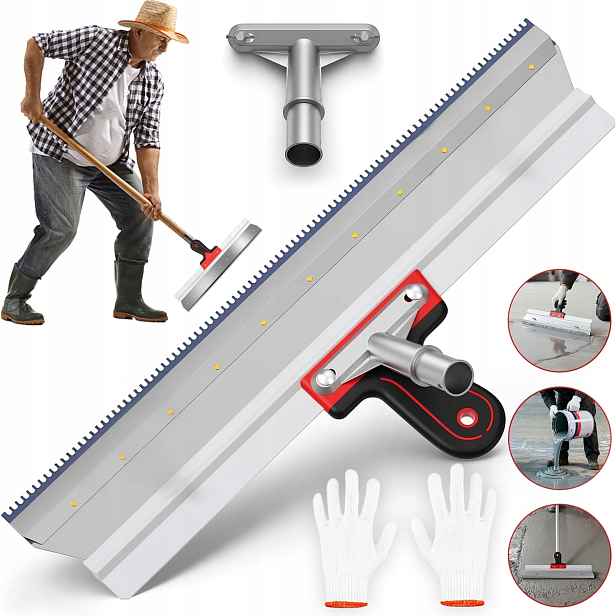 Nerezová Fasádní Špachtle S Pohodlnou Rukojetí 560 MM A Ozubeným Ostřím