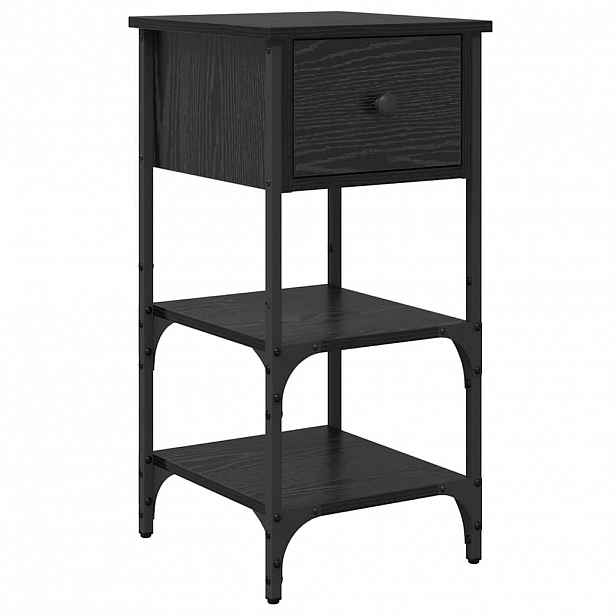 vidaXL Noční skříňka Černý dub 33,5 x 36 x 70 cm Dřevěný materiál