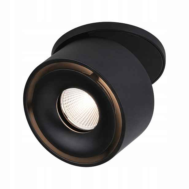 Led zapuštěné svítidlo Spircle černé mat 8W 3000K