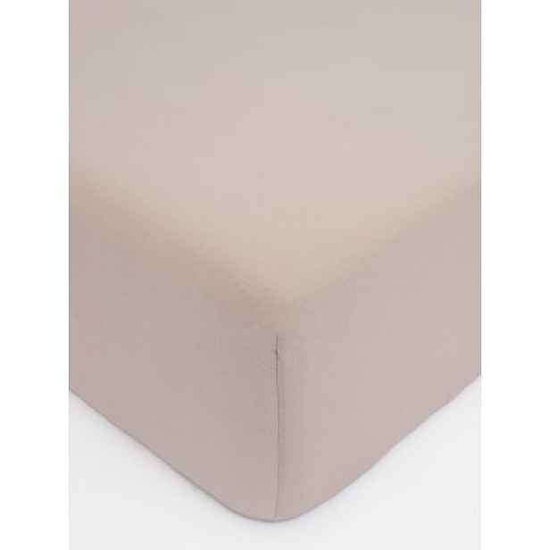 MKLuzkoviny.cz Jersey prostěradlo Classic 120 x 200 cm – cappuccino