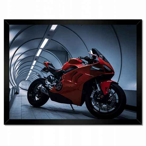 Plakáty v rámu 40x30 Červené Ducati Panigale