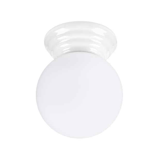 Sollux Lighting Stropní Svítidlo koupelnová koule sklo keramika IP44 1xG9
