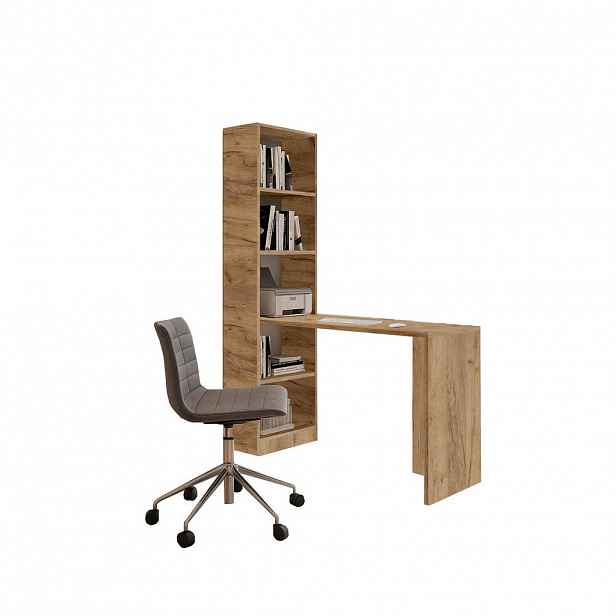 Kier Furniture PSACÍ STŮL B-1 s Regal Dub zlataen KRAFT