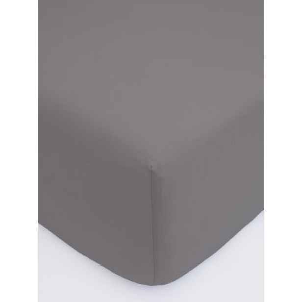MKLuzkoviny.cz Jersey prostěradlo Classic 120 x 200 cm – tmavě šedá