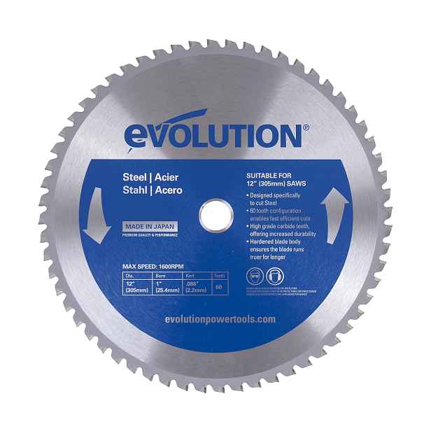 Řezací kotouč Evolution Steel 305 x 25,4 mm 60 zubů