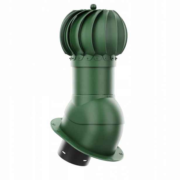 Rotační krb Rotoline s plochou základnou Pi, průměr 150 mm, kulatý, zelený