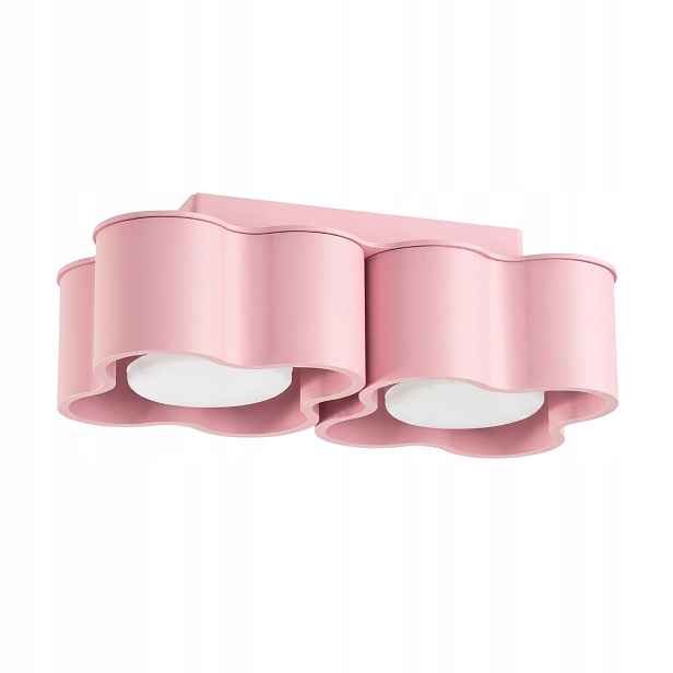 Sollux Lighting stropní spot dvojitý růžový Ovio 2xGX53 10W