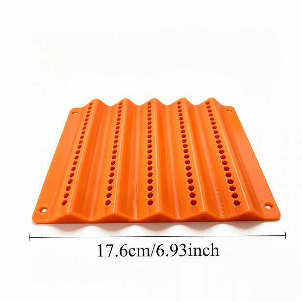 TEMU Nástěnný držák na bity, 3D tištěný držák na šestihranné bity pro bity 6,3 mm, kapacita 100 otvorů, organizér na šroubováky a nářadí do domácí