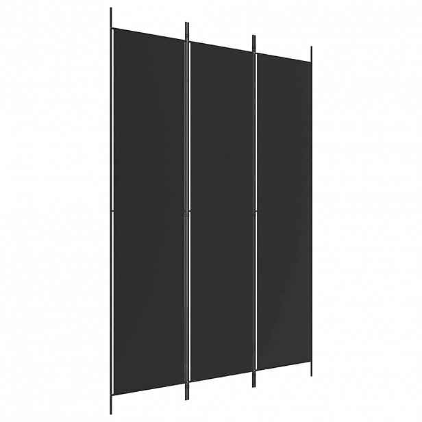 vidaXL 3dílný paraván bílý 150x220 cm textil