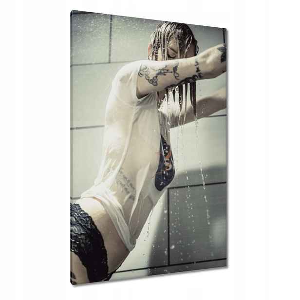 Obrazy 80x120 Pěkné ženy Kočky Babičky