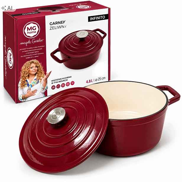 Hrnec Mg Home Infinito 4,8L 25 cm s indukčním víkem Magda Gesslerová
