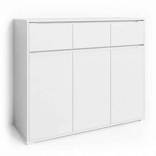Vicco KOMODA Ruben Bílá 48 x 101.6 cm se zásuvkami