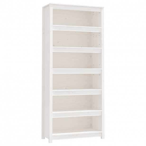 vidaXL Knihovna bílá 80x35x183 cm masivní dřevo borovice