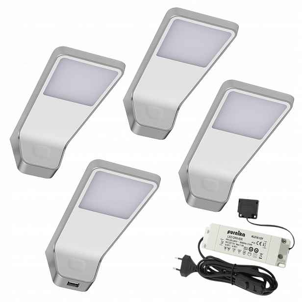 4x Led lampa 2W podskříňové svítidlo nad pracovní desku Lena 2