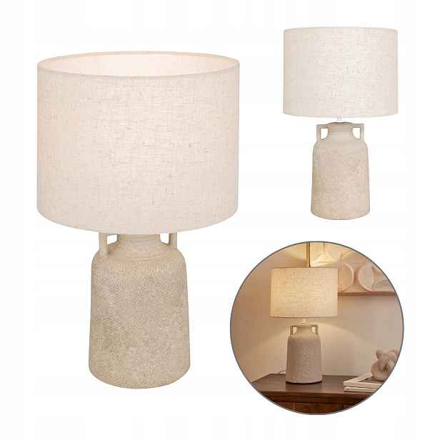 Keramická Stolní Lampa 45,5 CM, Moderní, Stylová Do Ložnice Obývacího Pokoje