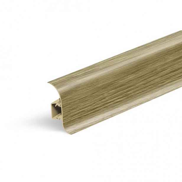 Lišta soklová Naturel pinie , PVC délka 250 cm, výška hrany 56 mm, NATNGF065