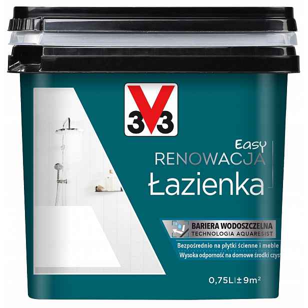 V33 Barva barva na keramické dlaždice Bílá 750 ml