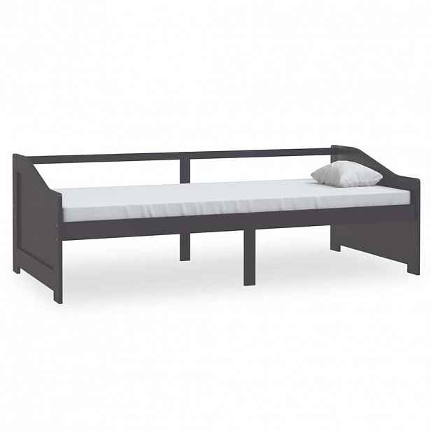 vidaXL 3místná válenda tmavě šedá masivní borovice 90 x 200 cm