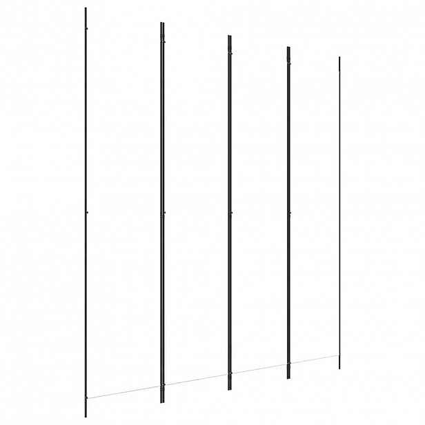 vidaXL 4dílný paraván bílý 200x220 cm textil