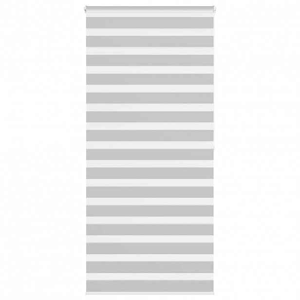 vidaXL Zebra roleta světle šedá 95x200 cm šířka látky 90,9cm polyester
