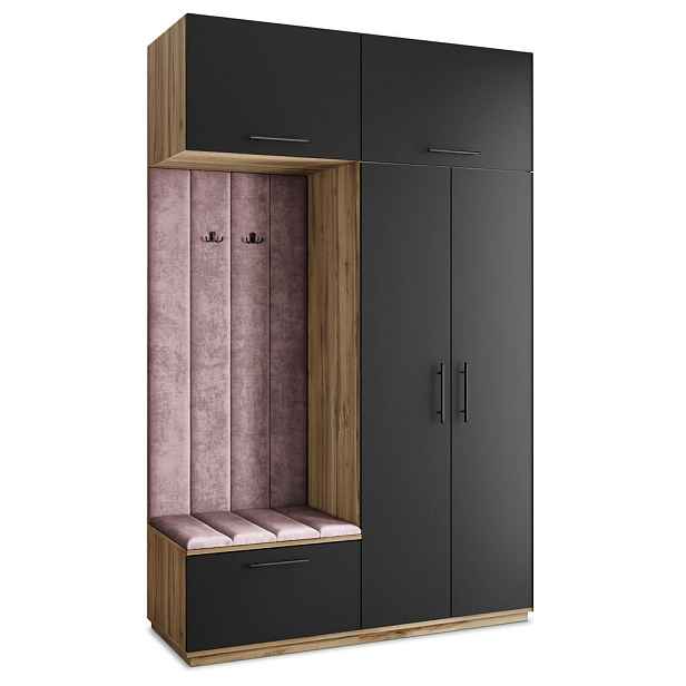 MASSENO MODERNÍ PŘEDSÍŇOVÁ SESTAVA REMA, 150/240/60 cm, dub Wotan