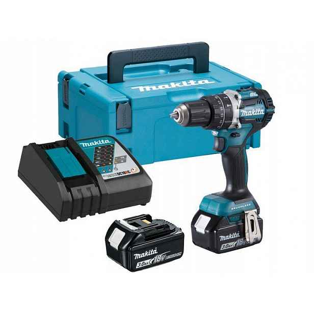 Aku Šroubovák 18V 54 Nm 2x3 Ah Makita DHP484RFJ