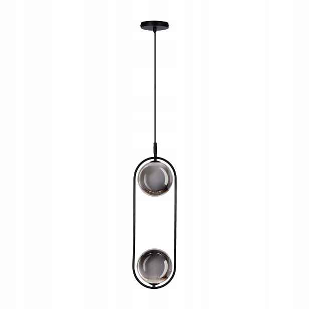 Cordel Závěsná lampa Zwis 2x28W G9 Černá, Grafitové stínítko Kulaté Kula
