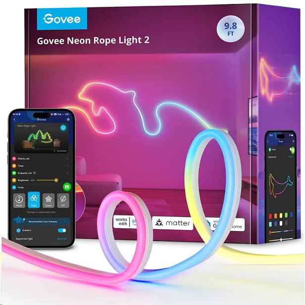 Govee Neon 2 Matter ohebný Led pásek (3m) Rgbic