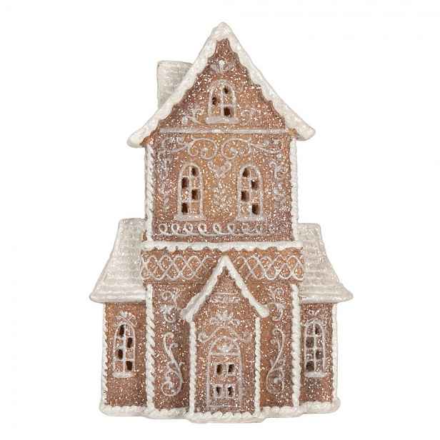 Perníková LED chaloupka Gingerbread Cotti - 16*8*23 cm Clayre & Eef
