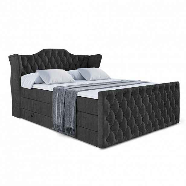 ALTDECOR POSTEL boxspring VILA-Z KING – 200 x 200 – H3/H4 – černá