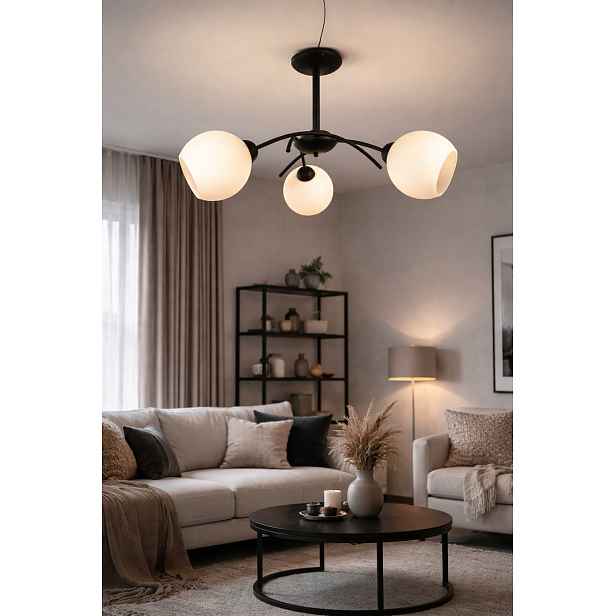 Euro-Lamp Stropní Svítidlo Elegant 3 černé bílé stínidlo Výrobce