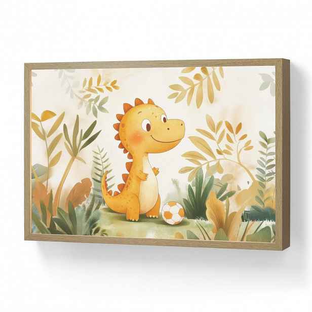 OnlyWow DOBÍJECÍ NOČNÍ LAMPIČKA Dino - Fotbal - Orange 60x40 cm