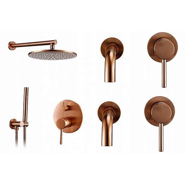 Sprchová koupelnová baterie Rose Gold Set