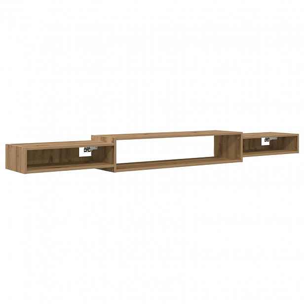 vidaXL Nástěnná TV skříň Nástěnná montáž Dub artisan 220 x 28 x 21 cm