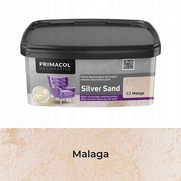 Barva Silver Sand 1L Malaga S3