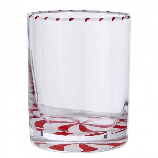 Butlers SWIRL Sklenice 270 ml - červená/bílá