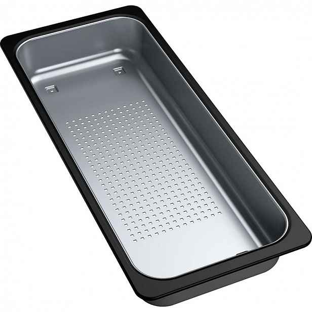 Franke - Odkapávací miska pro dřezy, 181x431x59 mm, nerez/černý plast 112.0520.497