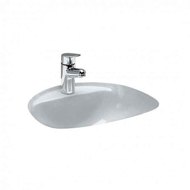 Laufen Bijou - Vestavné umyvadlo, 52x46 cm, 1 otvor pro baterii, bílá H8112300000001