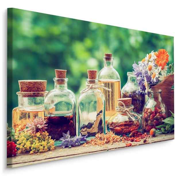 Moderní obraz na plátně do kuchyně Láhve S Kořením A Olejem Varianta: 70x50