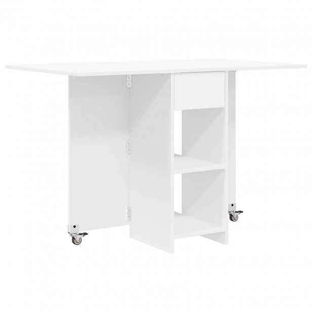 vidaXL Jídelní stůl 115 x 70 x 75 cm Kompozitní dřevo Bílá Obdélníkový