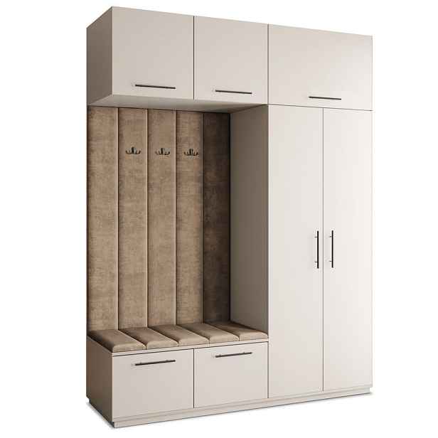 MASSENO MODERNÍ PŘEDSÍŇOVÁ SESTAVA REMA, 180/240/60 cm, kašmírová
