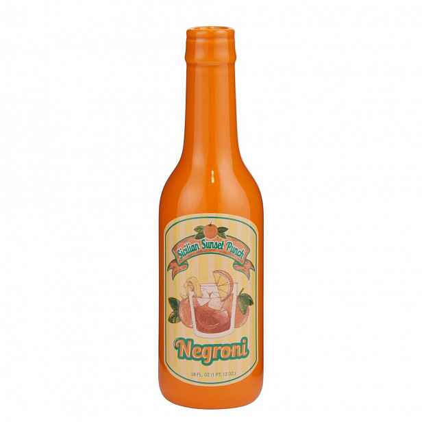 Butlers BEVERAGE Váza lahev 20 cm - oranžová