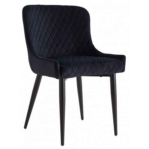 Jídelní židle Charlotta, černá látka