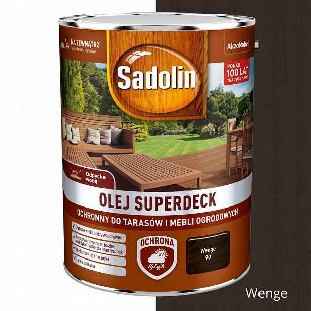 Sadolin Olej Superdeck Pro Terasy A Zahrady Ochrana A Dekorace 5 L Wenge