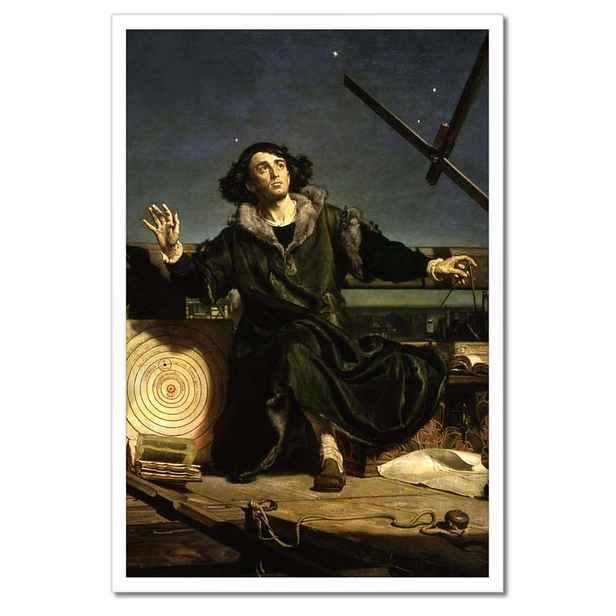 Plakáty v rámu 40x60 Astronom Koperník Rozhovor